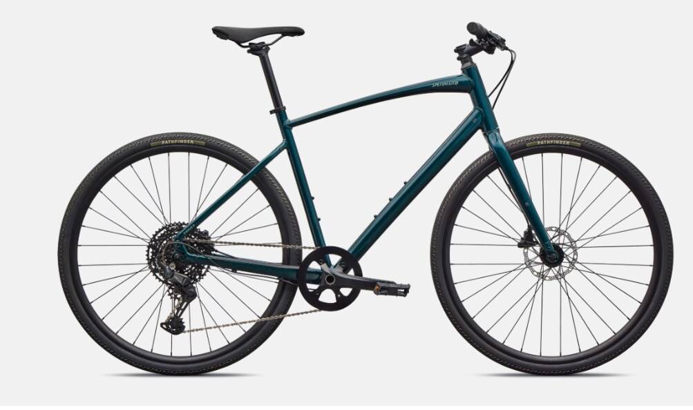 Specialized Cykel, Sirrus X 3.0, Gloss Emerald Metallic / Fjord Metallic Frost Reflective