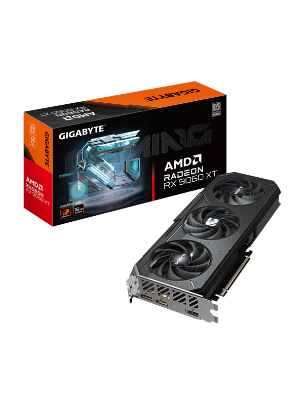 GIGABYTE Radeon RX 9060 XT GAMING - 16GB GDDR6 RAM - Grafikkort