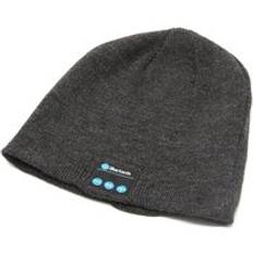 Trådlös bluetooth stickad mössa hatt med hörlurar musik telefonsamtal funktion för män utomhus användning fk88 - Lingrå