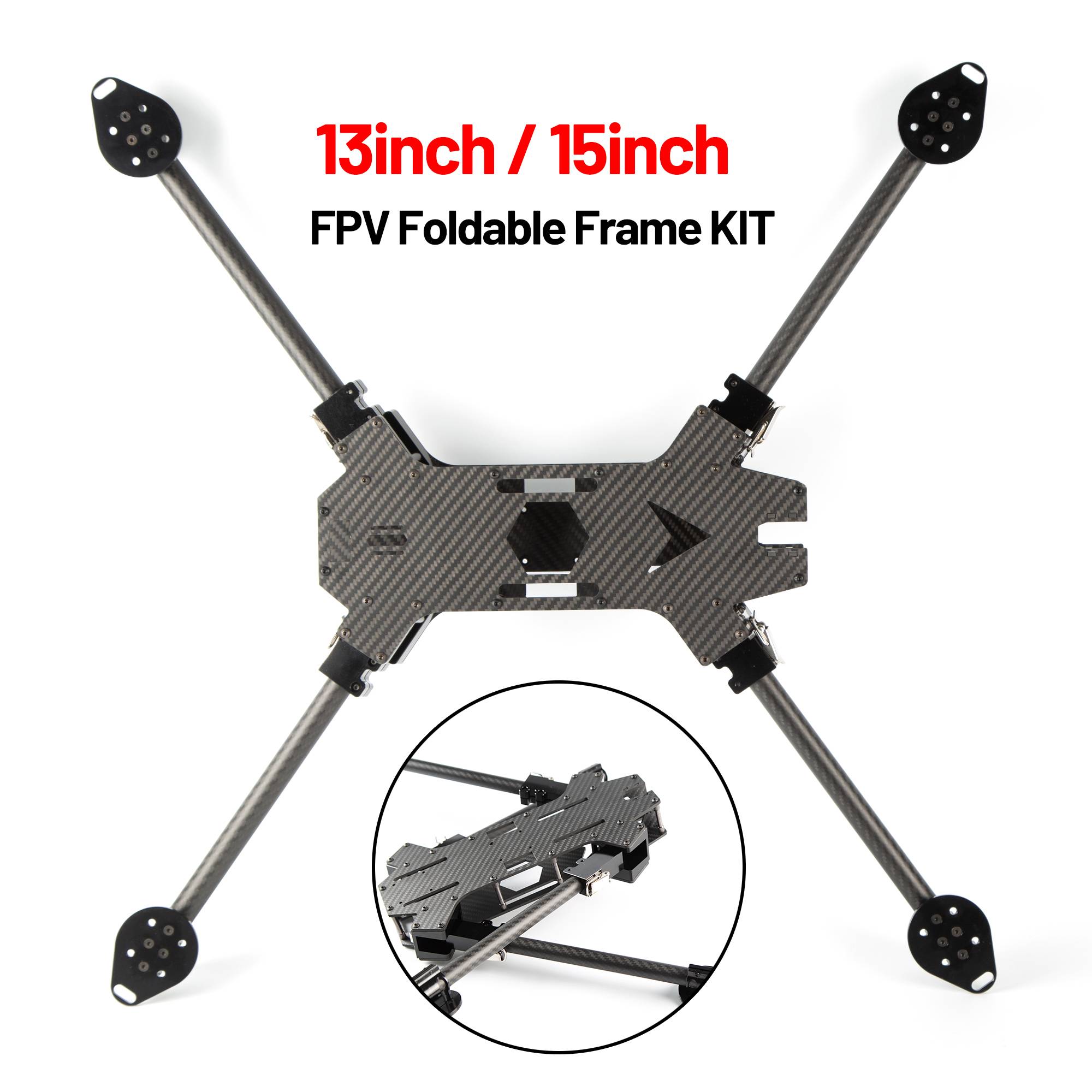 FPV Foldable Frame KIT 15inch 670mm Wheelbase Carbon Fiber for RC Freestyle Long Range Racing Drone Quadcopter