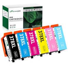 Greenjob 378XL Druckerpatronen für Epson 378 Multipack Kompatibel mit Expression Photo XP-8000 XP-8005 XP-8505 XP-8500 XP-8600 XP-8605 XP-8700 XP-15000 XP8000 XP8005 XP8505 XP8500 XP8600 (6er-Pack)