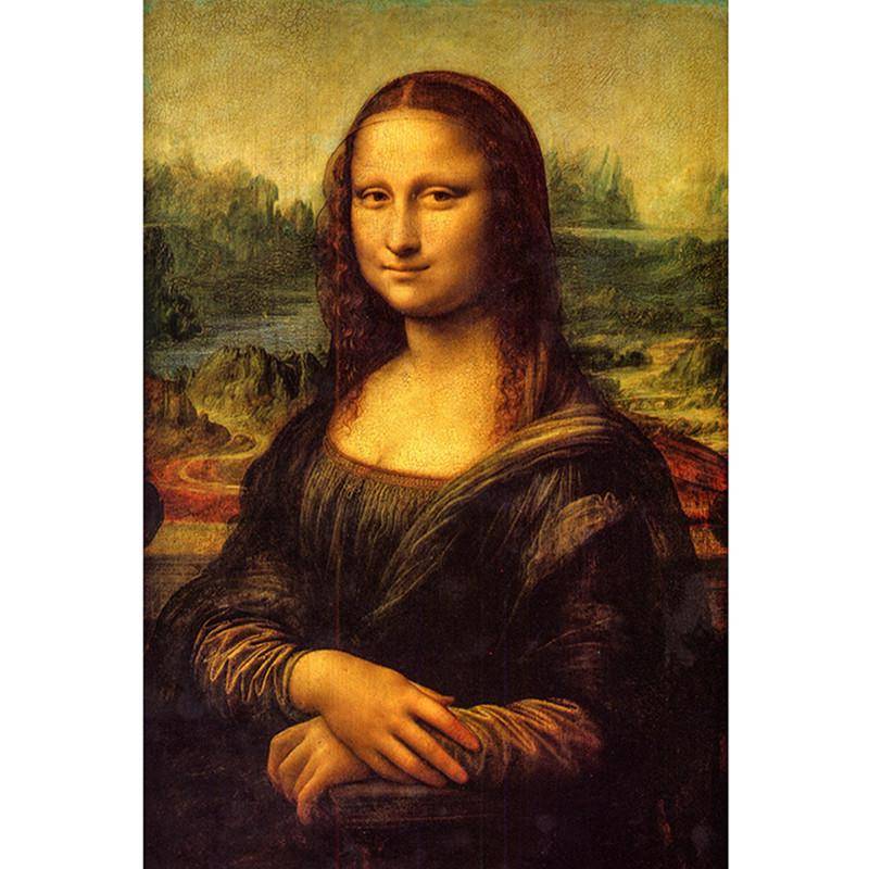 Fullständig 5D-diy-diamantmålning Mona Lisa Broderi Korsstygn Heminredning Handgjord present
