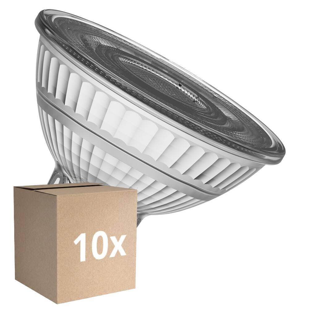 Fordelspakke 10x Osram LED Superstar Plus Reflektor Spot GU5.3 MR16 6.8W 621lm 36D - 927 Ekstra Varm Hvid | Bedste Farvegengivelse - Dæmpbar - Erstatter 50W