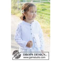 "Daisy Fields Cardigan" stickad i Drops Muskat