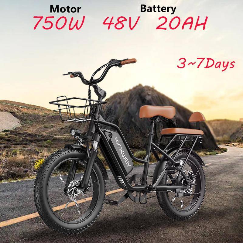 2026 ny Ebike LD20 elektriskt assisterad dam 750W 48V 20AH litiumbatteri vuxen stadsväg pendling E-cykel svart