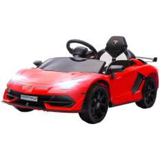 Elbil til Børn – Licenseret Lamborghini Aventador – 3–5 år – Rød