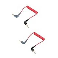 HOMSFOU 2St Ljudlinje Ljudkabel Mikrofon Förlängning Kabel Ljudkabel Transformation 35 Mm Ljudkabel Transformation Kabel Telefon Transformation Kabel För Mikrofon Ljudkabeltelefon