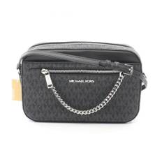 Michael Kors Pre-owned, Pre-owned, Dame, Sort, ONE SIZE, Uld, Pre-owned canvas håndtasker