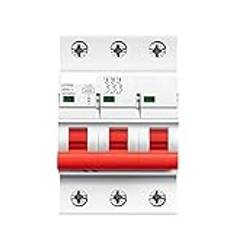 Strömbrytare för hemmabruk, Strömbrytare 3 Fas MCB 6a 10a 16a 20a 25a 32a 40a 50a 63a 220V Mini effektbrytare C Curve(32a)