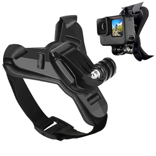 Hjälmfäste för Moto Mento för GoPro Hero 13 12 11 10 9 8 7 6 5 för DJI OSMO Action 5 Pro 4/3 för Session SJCAM Silikon Anti-slip Håkfäste för Actionkamera Tillbehör