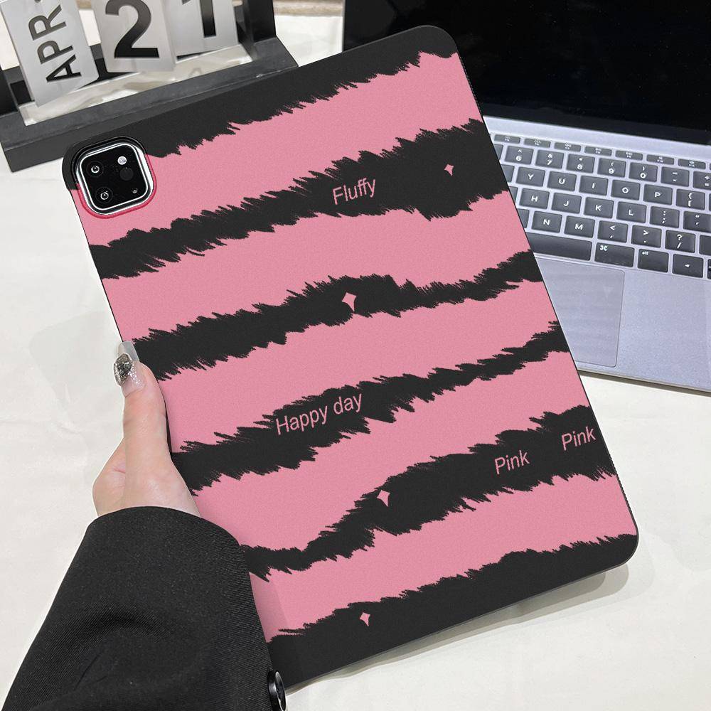 Svartrosa Fodral För iPad Pro 11 2025 12.9 13 10.5 9.7 iPad A16 10:e 11:e Gen iPad Mini 4 2024 8.3 Air 13 11 2 9.7 Cover Capa
