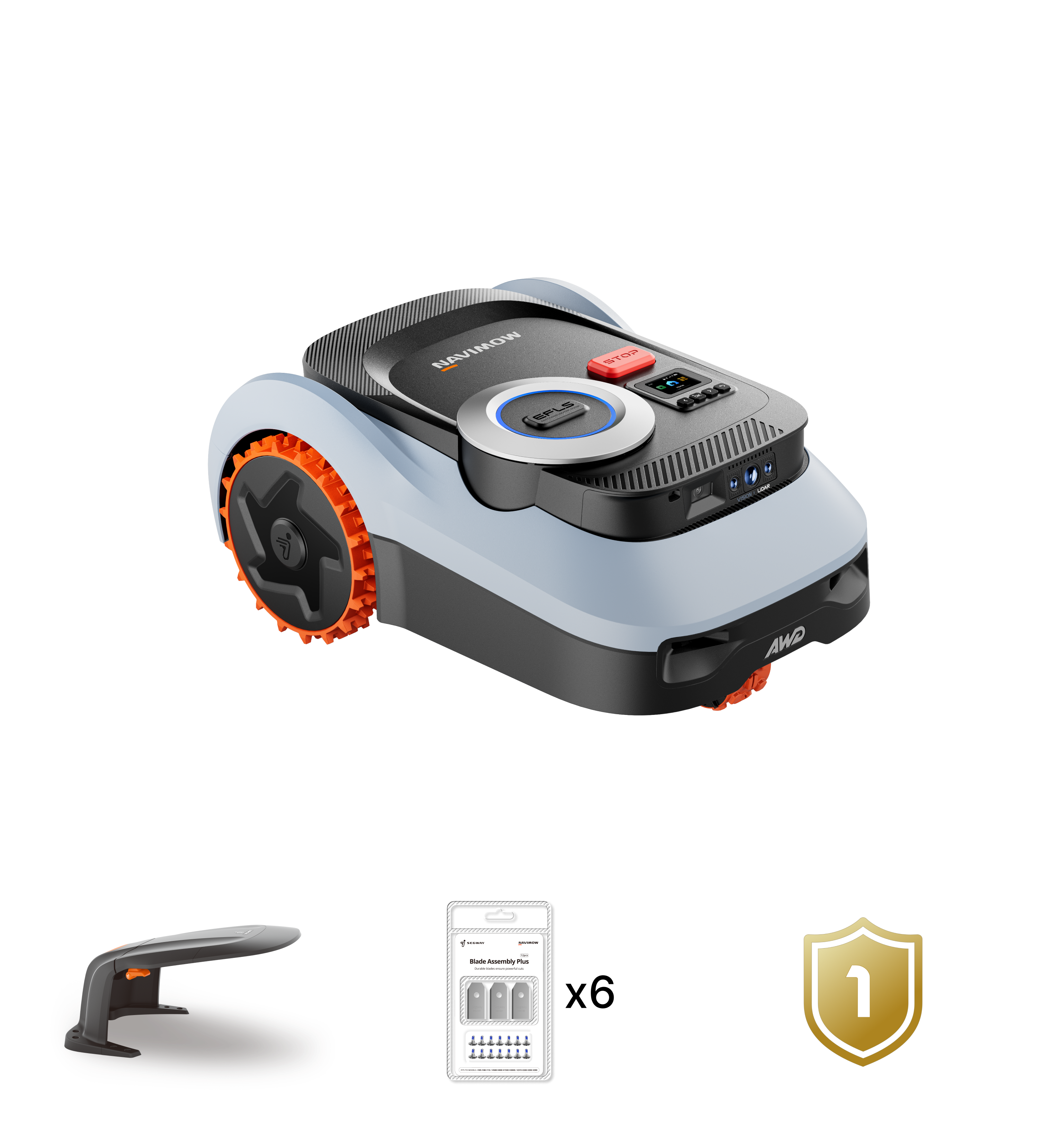 Navimow i2 LiDAR Pro Robot Lawn Mower - Navimow i220 LiDAR Pro| Worry-Free Bundle
