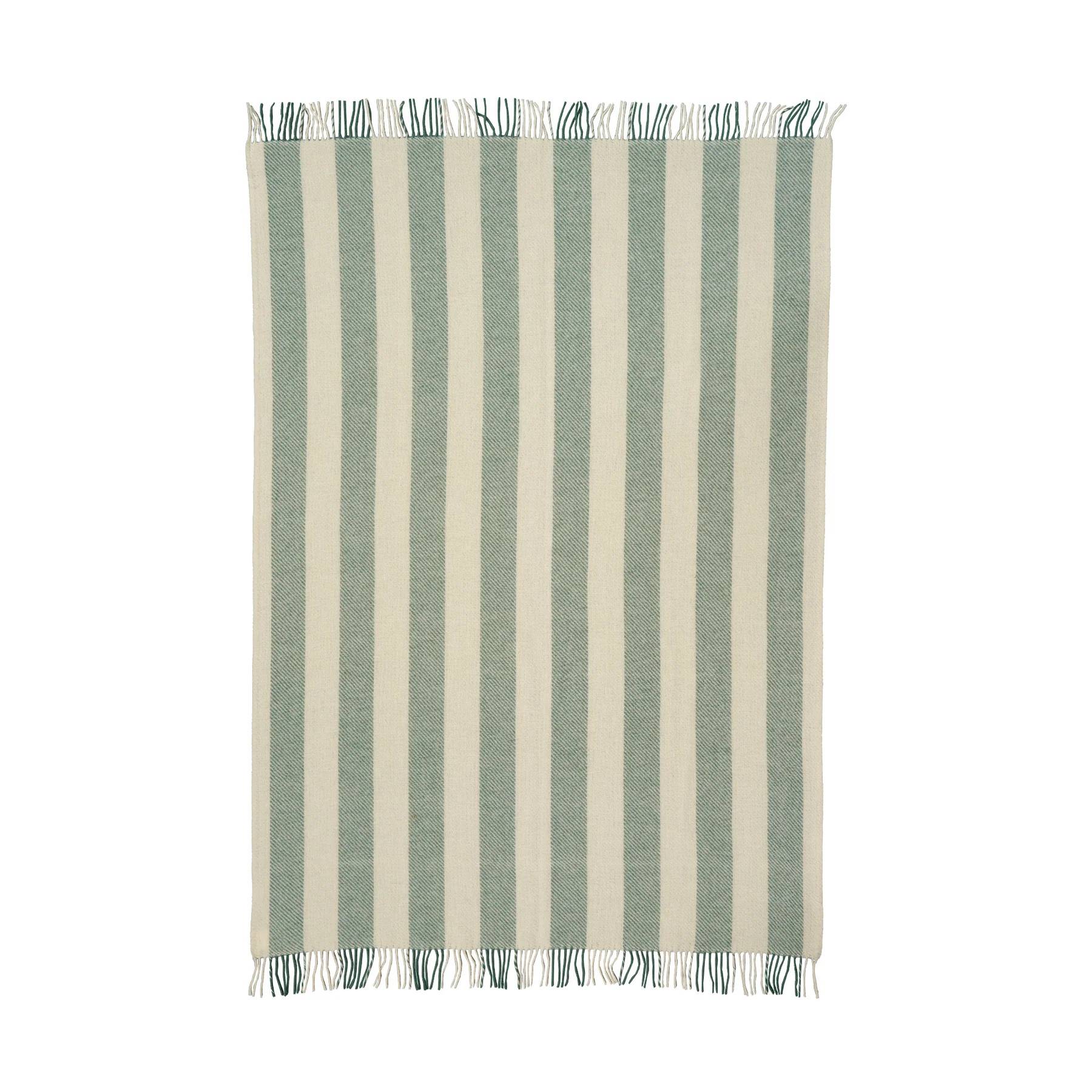 GOTLAND vertikal stripe grön Klippan Yllefabrik