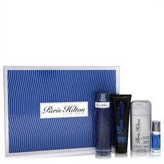 Paris Hilton by Paris Hilton - Gift Set -- 3.4 oz Eau De Toilette Spray + 3 oz Body Wash + 2.75 oz Deodorant Stick + .25 Mini EDT Spray - för män