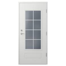Ytterdörr Beatrice - med glas 10x19 Högerhängd Vit NCS S0502-Y