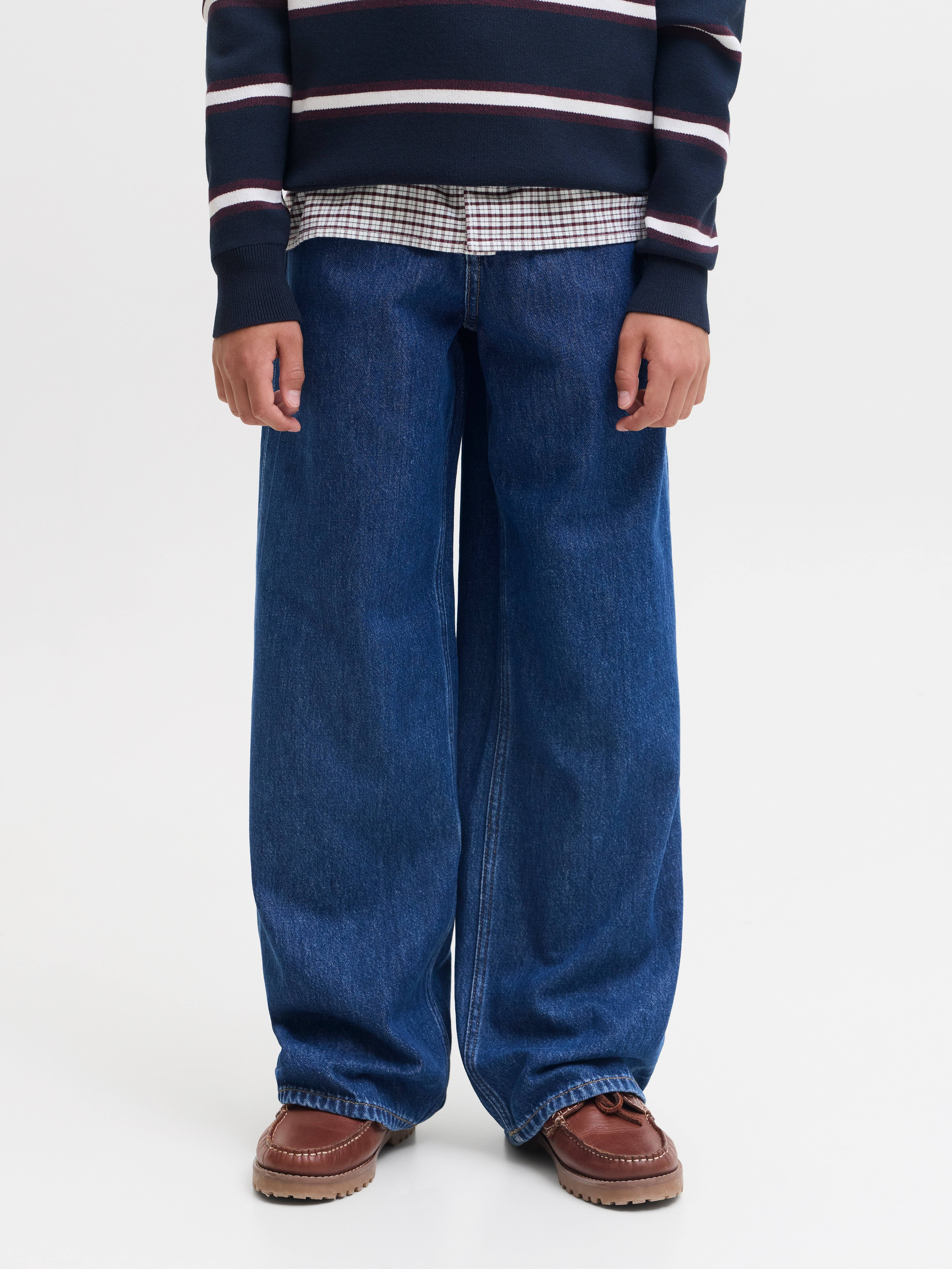 Jjidave Jjjax Akm 165 Jnr Wide Fit Jeans Boys - Blå - 170