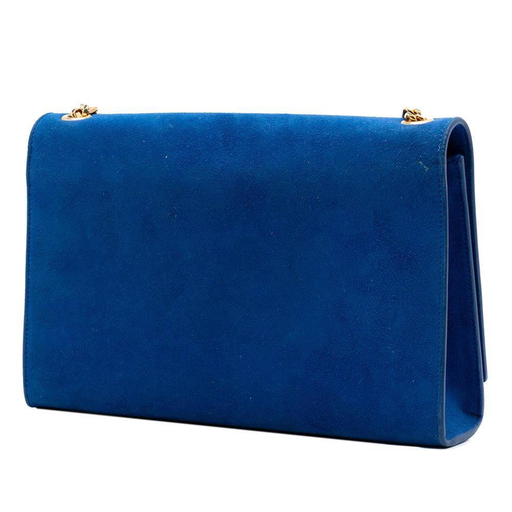 Yves Saint Laurent Vintage Crossbody Bag Stl.  - Blue (L 16cm x W 24cm x D 5cm)