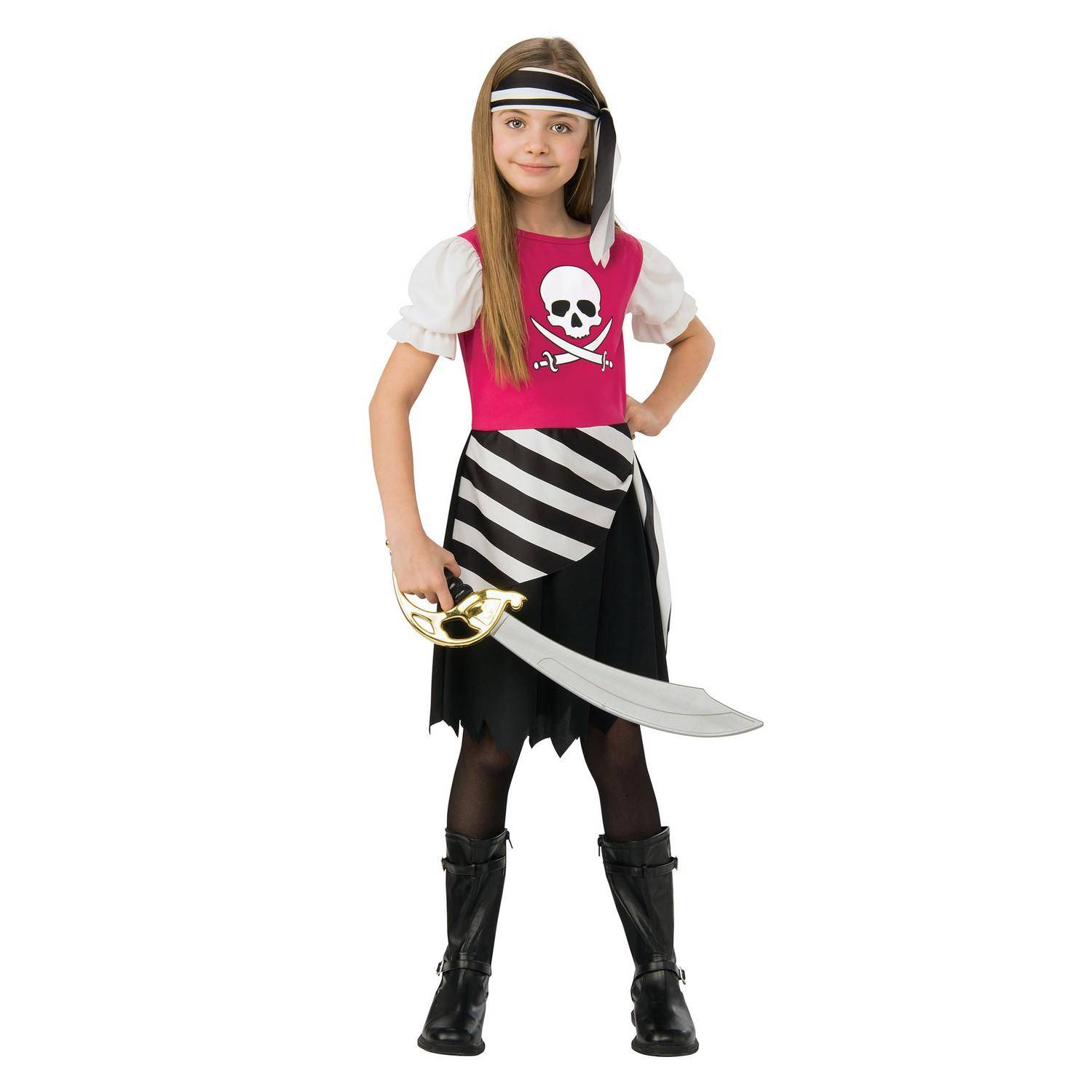 Bristol Novelty Girls Pirate Costume 5-6 Years