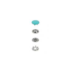 Tryckknappar Jersey, 12 mm, turkos 20st