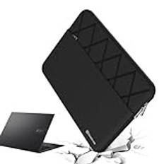 Smatree 16 tums anti-chock laptopfodral skräddarsytt för ASUS ProArt P16 H7606 Copilot Pc, Vivobook 16X M1603, Vivobook Pro 16X OLED/16X, Zenbook Pro 16X OLED UX7602, Chromebook C523 svart (E619)