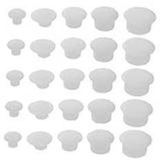 ERINGOGO 150 St Skruvkork Skruvar Hålskydd Av Plast Hyllhålspluggar Plastpluggar För Runda Hål Hålplugglock Skruvlock Lock Runda Plastpluggar Skruvlock Dörrskruvhålspluggar Vit Plast