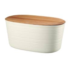 Guzzini Breadbox with bamboo breadboard top Tierra Brødkasse med bambus skærebræt som låg
