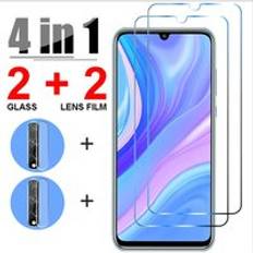 4 i 1 trasigt skärmskydd för huawei p40 lite e 5g p20 pro härdat glas på huawei p30 p20 lite superfit glas - Huawei p30 lite