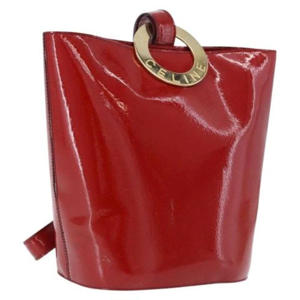 Celine Vintage Pre-owned Vintage Skuldertaske - Vintage - Dame - Rød - ONE SIZE - Uld