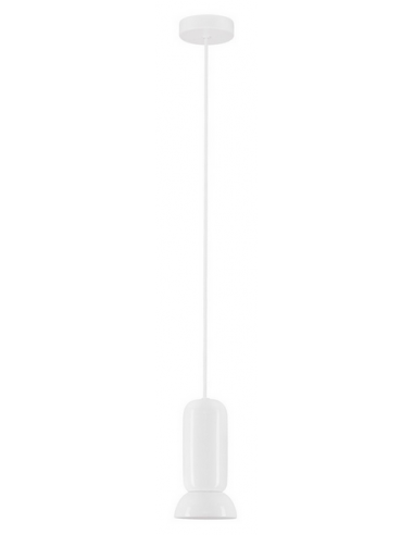 PARLO Loftlampe i keramik Ø11 cm 1 x GU10 LED - Blank hvid