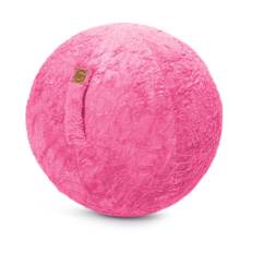 Sitting Ball Fluffy Pink