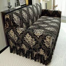 1 Pc Stretch Ruffled Sofa Cover, Dust-Proof Sofa Slipcover For 1/2/3/4 Seater Sofas, Soft Material Suitable For Living Room, Bedroom, Study, Home Deco - Mandu-skirt - Single Seat,2 Seater,3 Seater,4 Seater