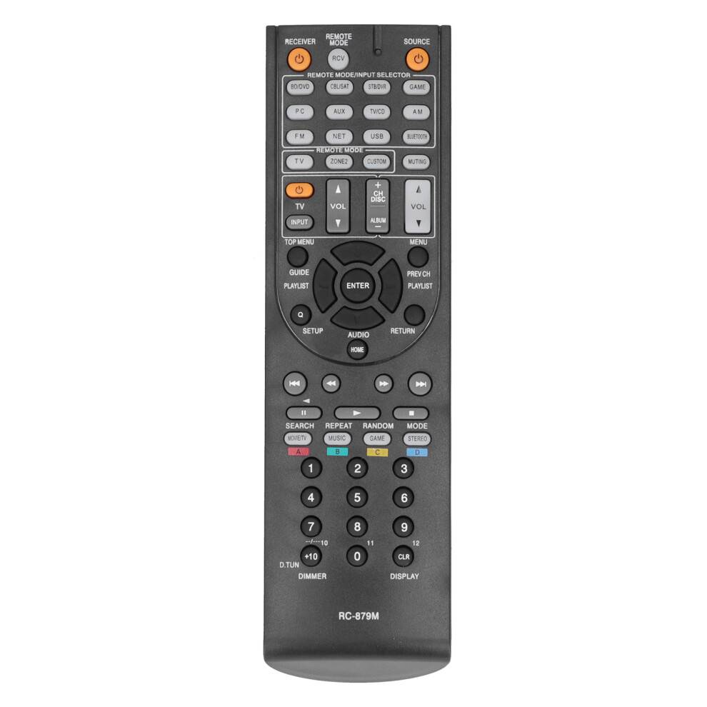 Reservefjernbetjening til AV-receiver, velegnet til Onkyo med omfattende knapadgang, ingen programmering nødvendig