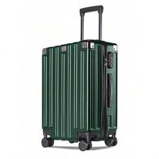 Rotating Trolley Box,Large Capacity Zipper Luggage,Password Rafah Advisory Suitcase Travel Suitcase Suitcases Suit Case Travel Luggage - Dark Green - 20 inch,22 inch,24 inch,26 inch,28 inch