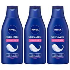 Nivea [Bulk Purchase] Moisturizing Nivea Skin Milk Moist 3 Bottle Set (200G x 3 Pieces) Body Emulsion Super Dry Skin ~ Dry Skin