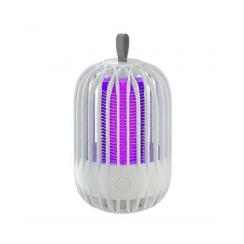 (White) Bug Zapper Outdoor Indoor, Mosquito Killer Lamp, Portable Mini Fly Killer Electric Silent Non-Toxic Effective Mosquito Lamp