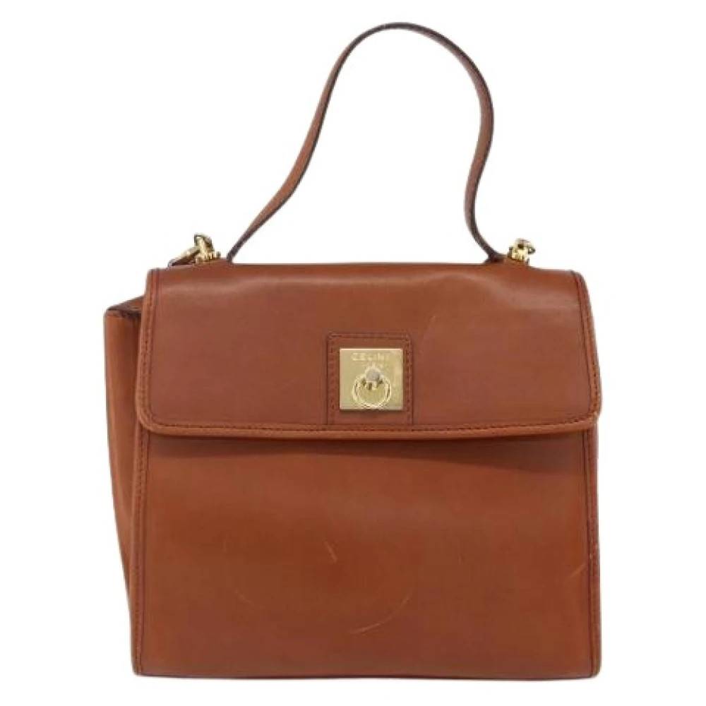 Celine Vintage Pre-owned Læder Håndtaske - Vintage - Dame - Brun - ONE SIZE - Læder