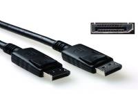 ACT 3 metre DisplayPort cable male - male, power pin 20 connected. DISPLAY PORT M/M CABLE 3.00M (AK3981)