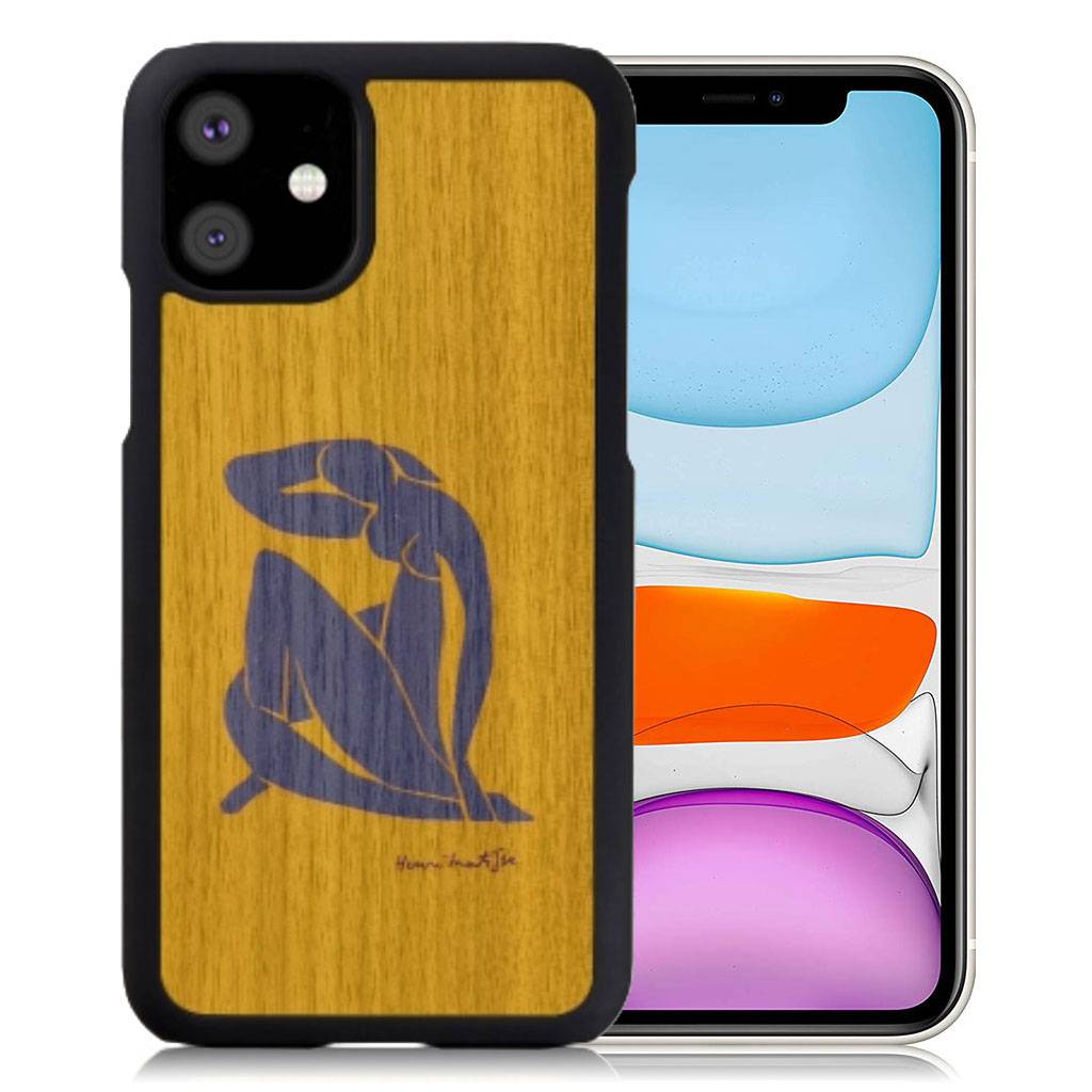 Man&Wood premium etui til iPhone 11 - Nu Bleu
