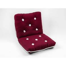 ProTecq Båtdyna med Ryggstöd 100% Kapok Vinröd 740x420x95 mm