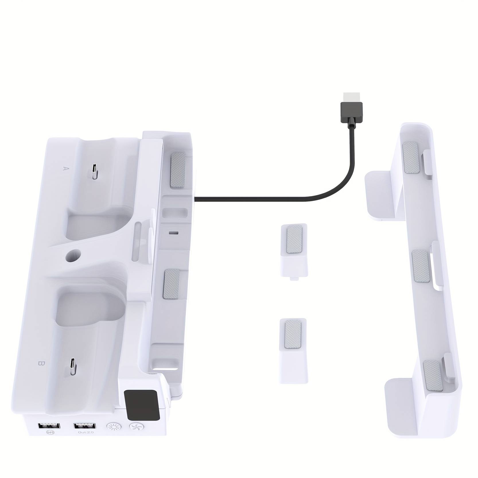 Horizontal Cooling Stand Compatible With Ps5 Slim/ Disc & Digital Edition Expand Accessory With Rgb Light, Cooling Station For Ps5 Slim/