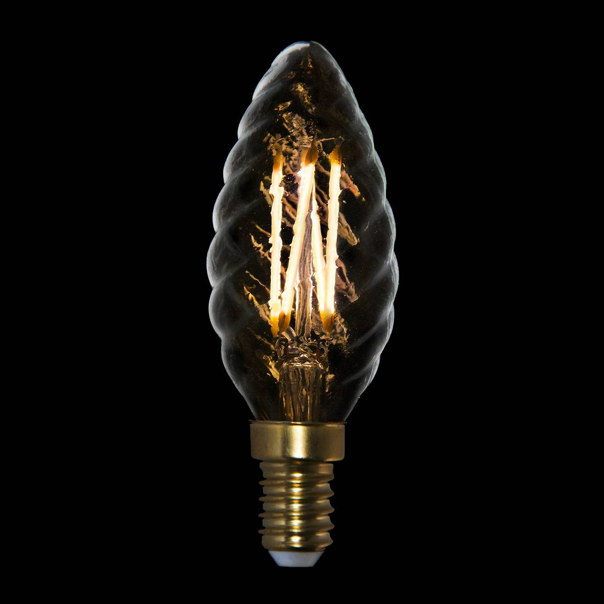 2,5=25 Watt DÆMP LED Kerte snoet de luxe DANLAMP. Meget varmt hvidt lys 2.200K 28000