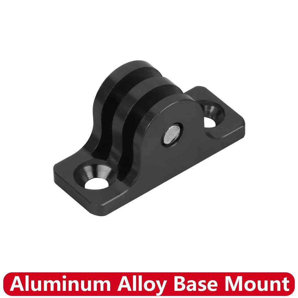 CNC Aluminum Alloy Flat Base Mount for GoPro Hero Insta360 DJI SJCAM AKASO Action Camera Motorcycle Bike Helmet Bracket Holder