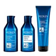 Redken Extreme Shampoo 300 ml, balsam 300 ml & Strength Builder Plus Mask 250 ml Pack