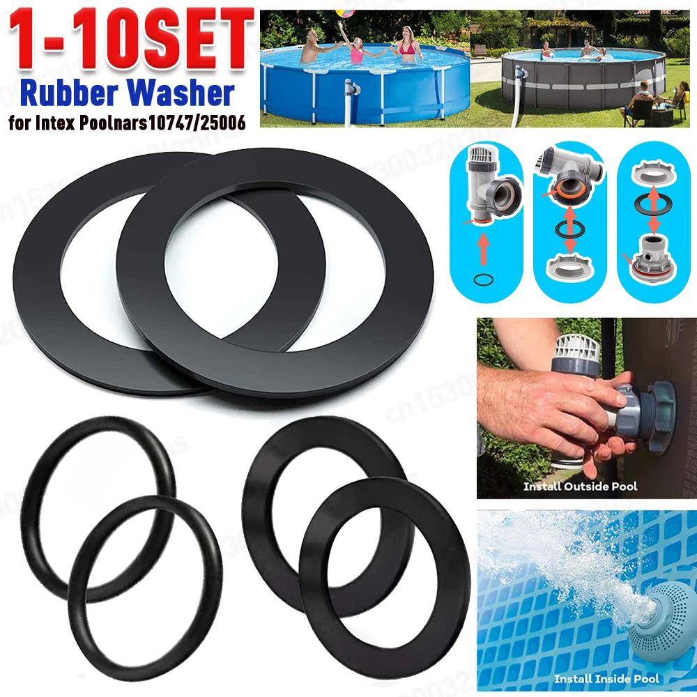 1-10 Set Gummipackning för Intex Poolnars10747/25006 O-ringspackning Ersättningspackning Gummitätning Simbassängutrustning Delar