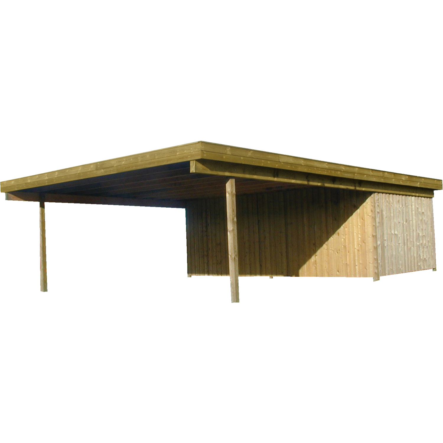 Christian dobbelt carport med redskabsrum 836x630 cm - UDEN TAG