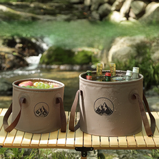 Durable Multi-functional Portable Waterproof Collapsible Sink Bucket Travel Basin Camping Hiking