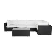 Loungegrupp Bahamas 5-sits Bord - Svart Loungeset & loungegrupp Comfort Garden