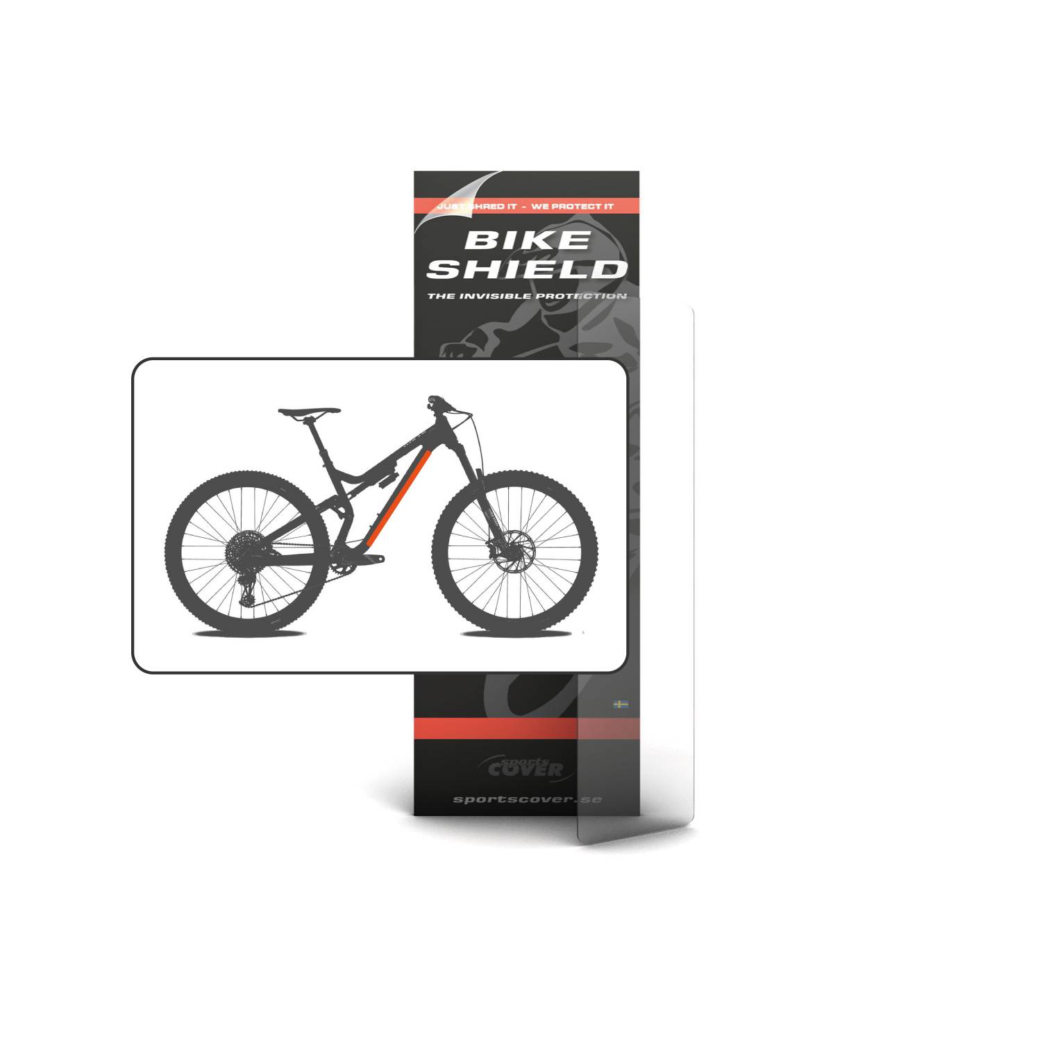 Bikeshield Tube Shield Small Matt | Skyddsplast Matt