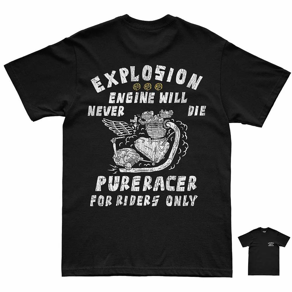 Pure Racer Explosion Engine T-shirt Med Korte ærmer