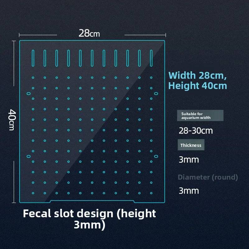 Acrylic Fish Tank Divider & Partition Board - 28*40cm/default type a [suction cup with clip] thickness 3mm board
